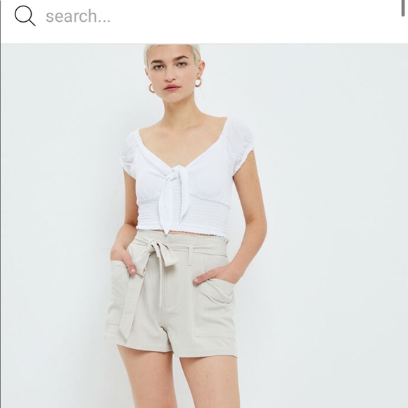 Special! PAC SUN NWT Tie Waist Paper Bag Shorts - Picture 2 of 4